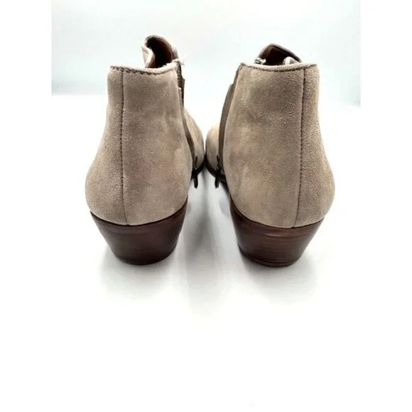 GUC Petty Suede Ankle Sam Edelman Boots Womens Size 9M in Putty/Grey - Picture 5 of 10